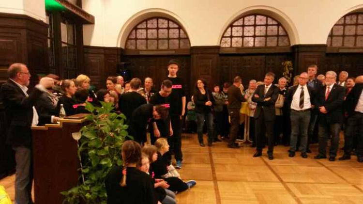 Empfang der Kleingärtner durch Bürgermeister Tesche