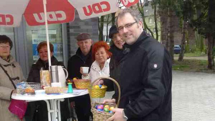 Osteraktion der CDU Süd auf dem Neumarkt