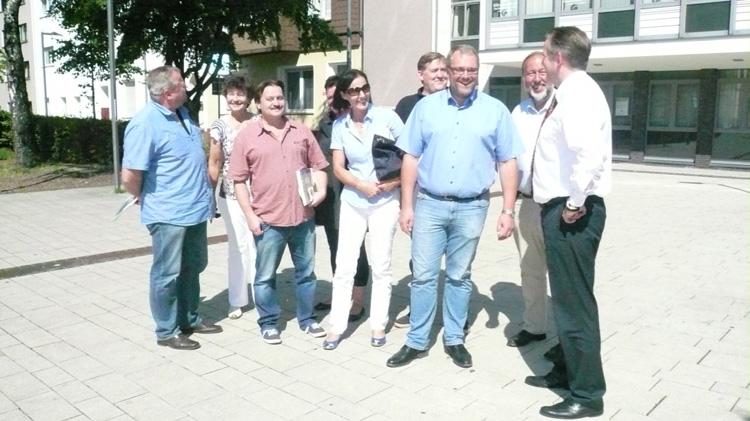 Besuch der neuen Räume der städtischen Wohnungsgesellschaft