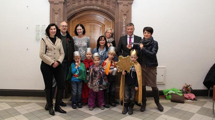 Sternsinger zu Gast im Rathaus