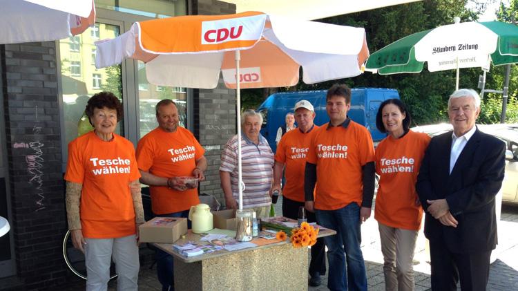 Team Tesche auf dem Südmarkt